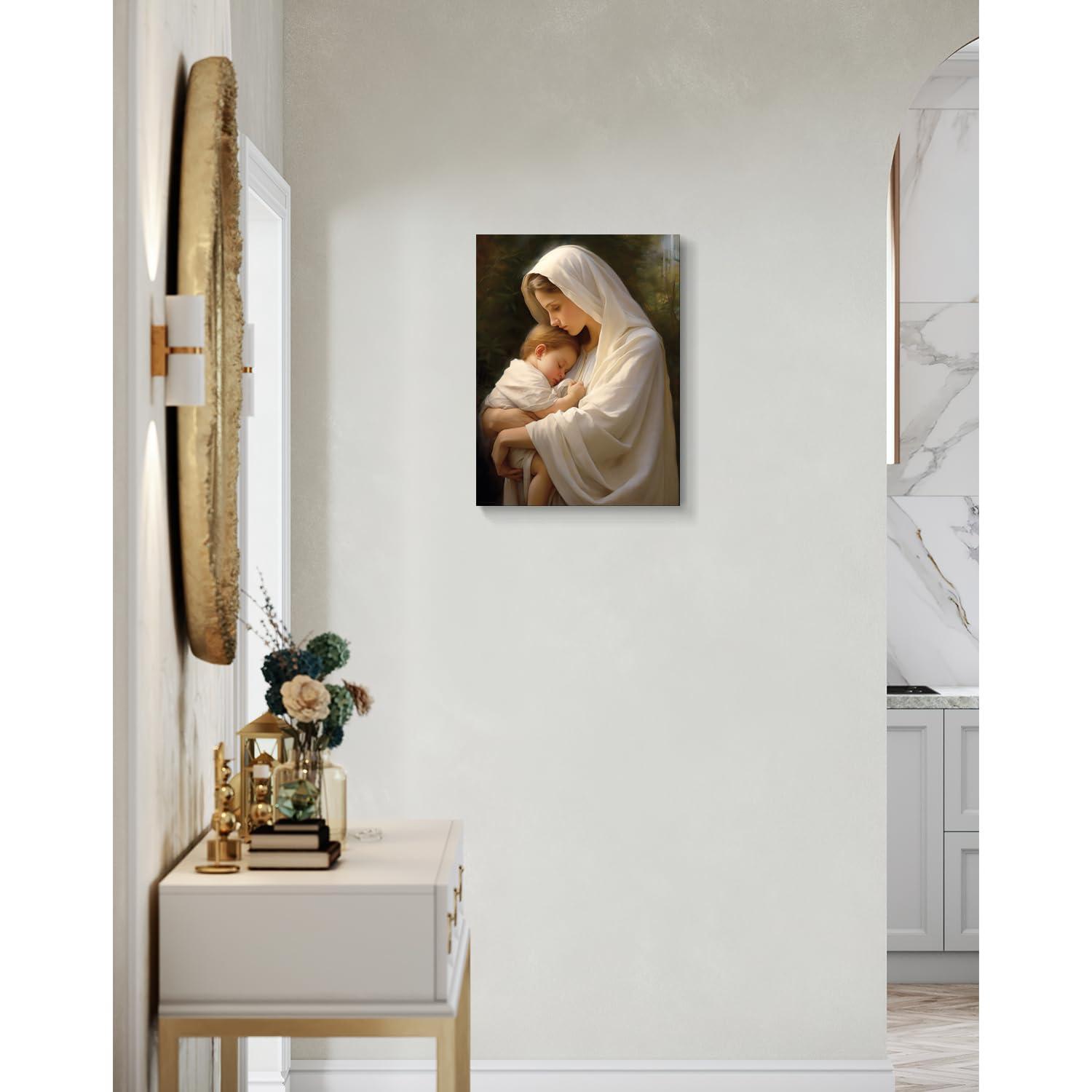 Amazon.co.jp: vandlife 聖母マリア キャンバスウォールアート